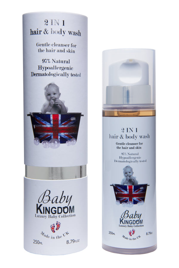 Baby Kingdom 2-in-1 Hair & Bodywash, 250ml - MyBeautyBar.co.uk