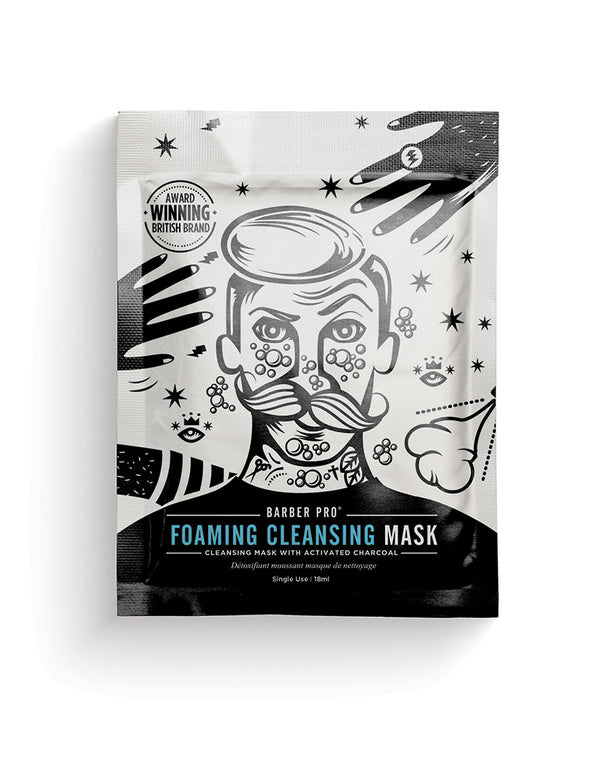 Barber Pro Foaming Cleansing Mask, 18ml - MyBeautyBar.co.uk
