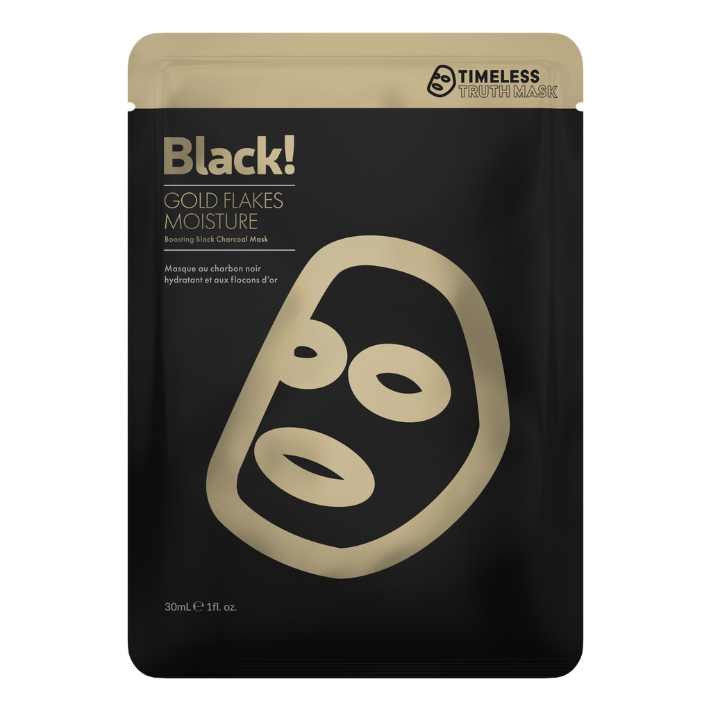 Timeless Truth Gold Flakes Moisture Boosting Black Charcoal Mask – MyBeautyBar.co.uk