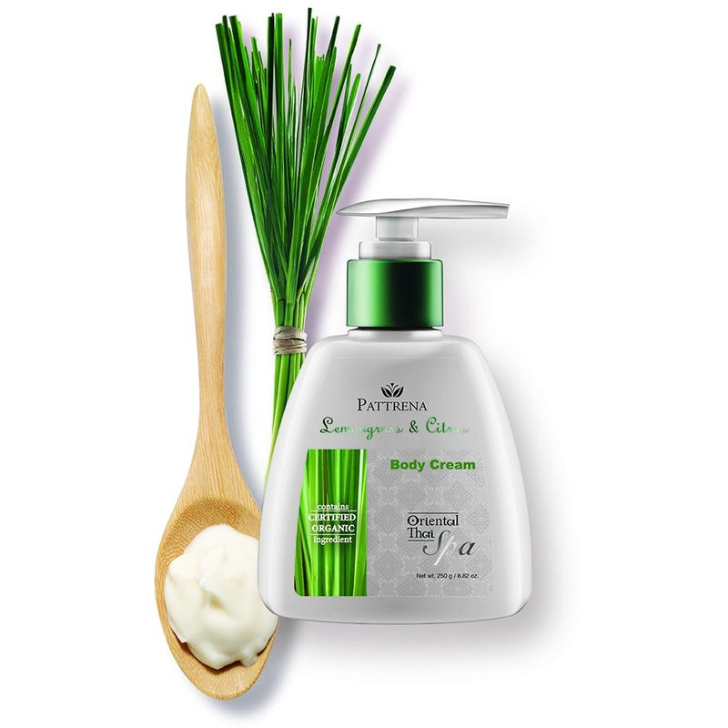 Pattrena Oriental Thai Spa Body Cream - Lemongrass & Citrus, 250g - MyBeautyBar.co.uk